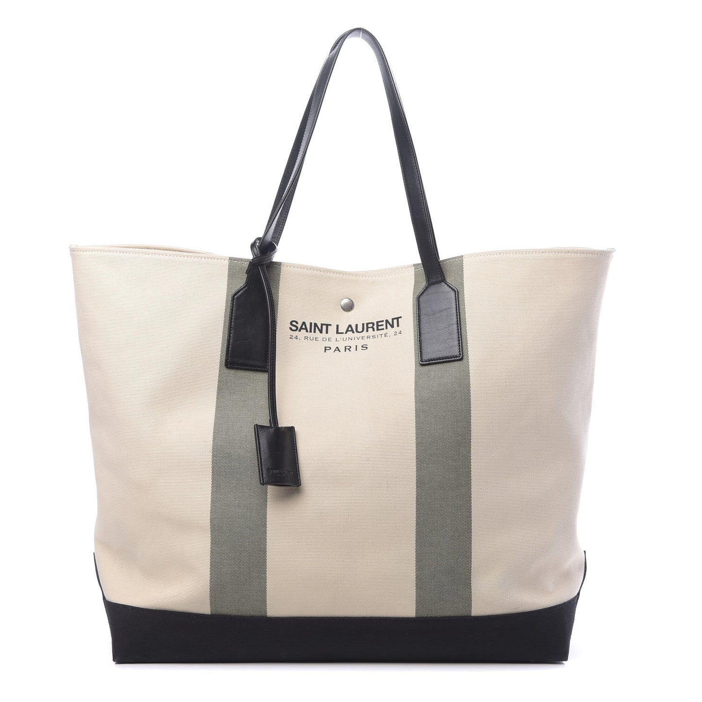 Canvas Beach Shopping East West Tote Ecru