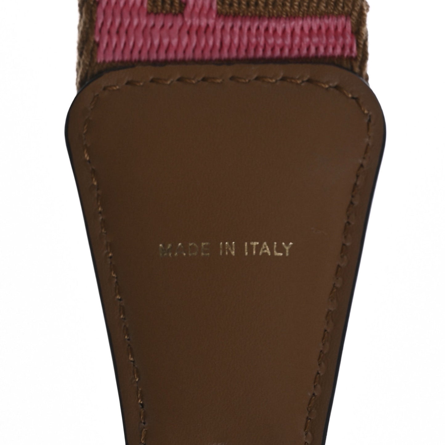 Ribbon Vitello King FF 1974 Adjustable Strap You Marrone Pink
