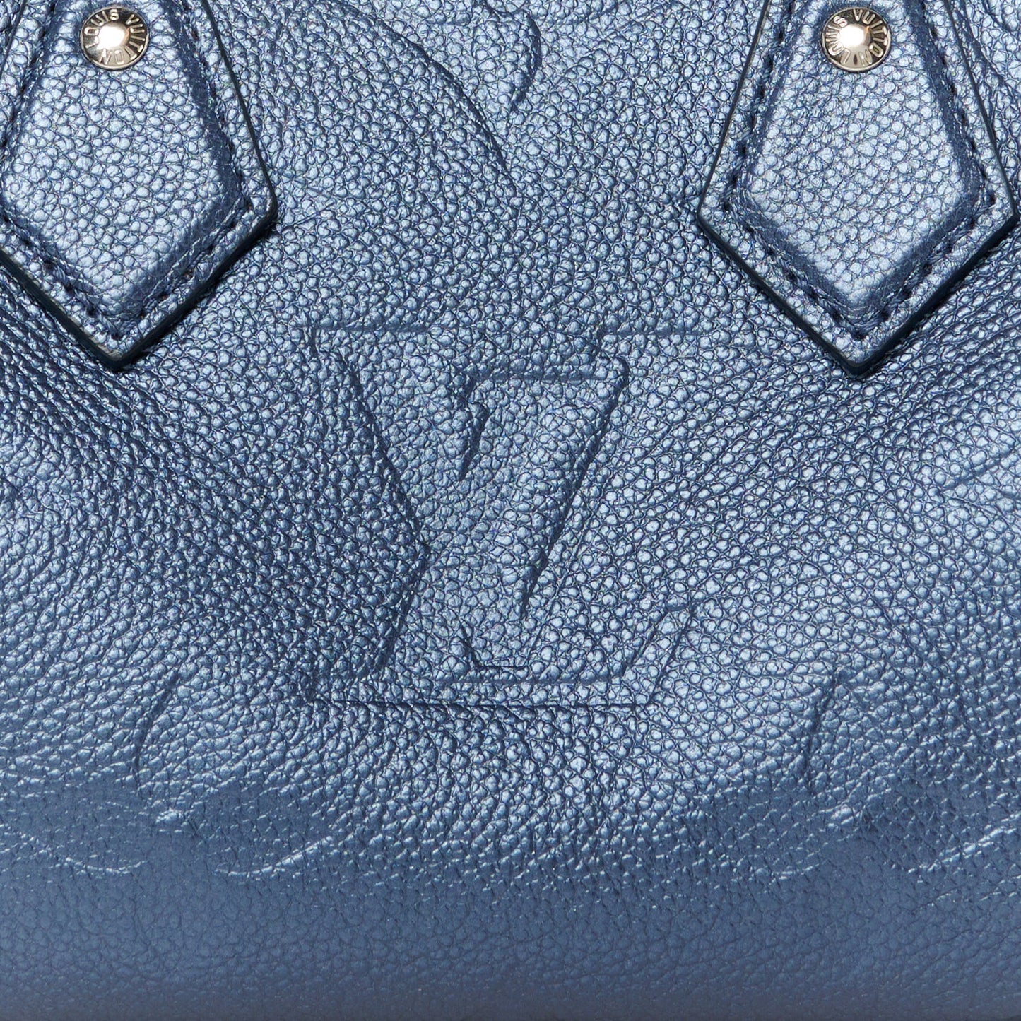 Metallic Empreinte Monogram Giant Speedy Bandouliere 20 Navy Nacre