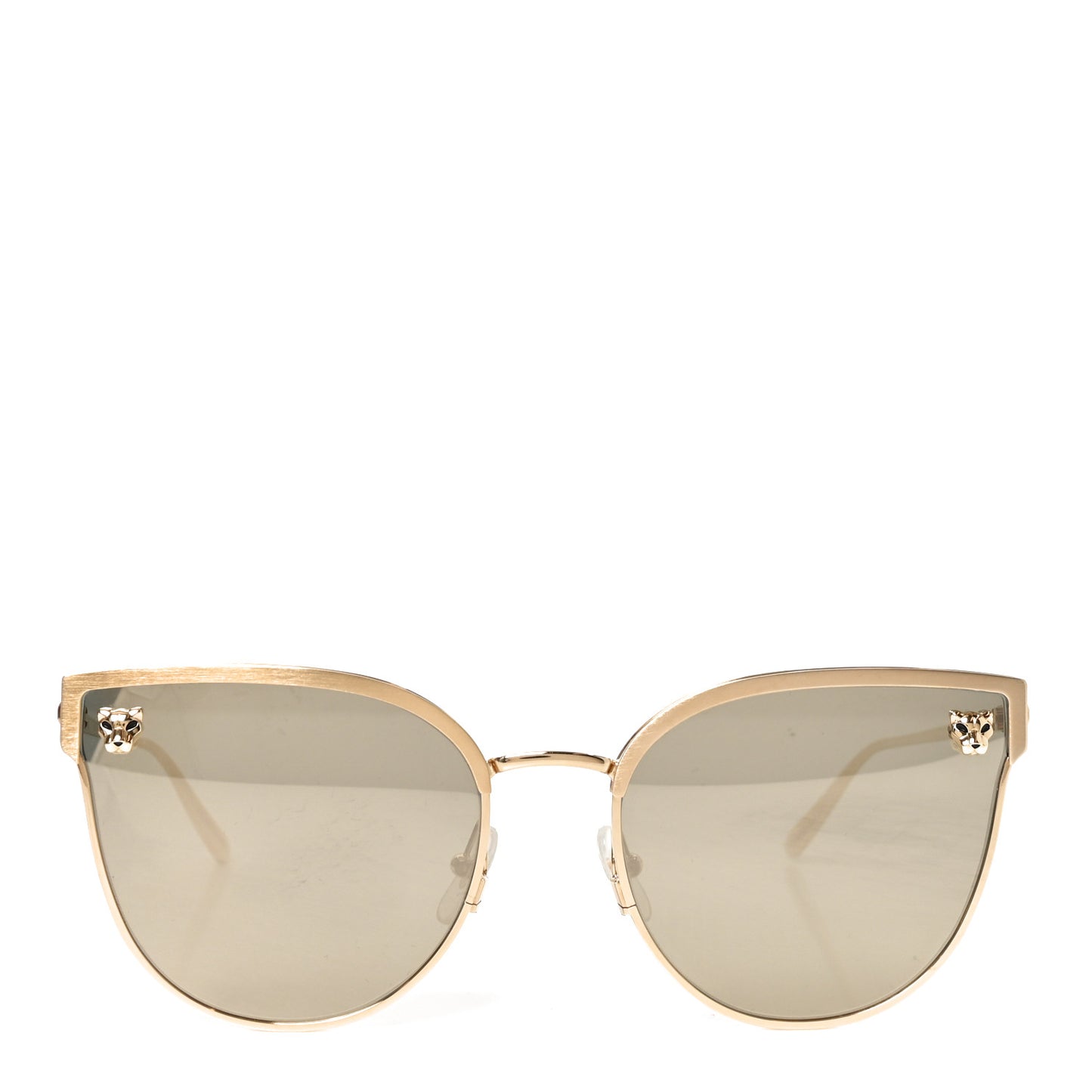 Panthere De Cartier Cat Eye Sunglasses Gold