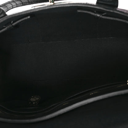 Mulberry Calfskin Crocodile Embossed Bayswater Black 5 of 11