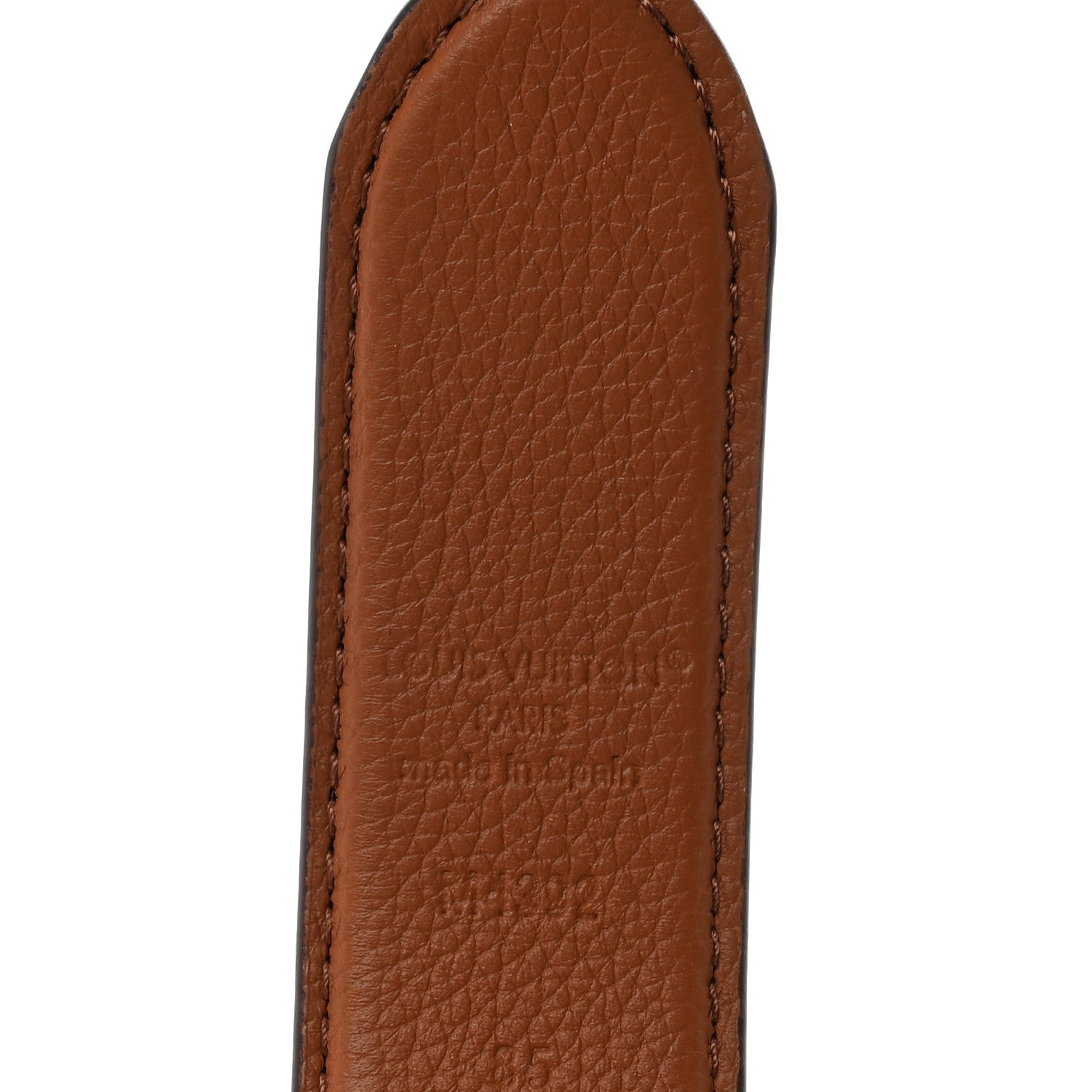 Louis Vuitton Calfskin Monogram 30mm LV Flowergram Reversible Belt 85 34 Cognac 5 of 5