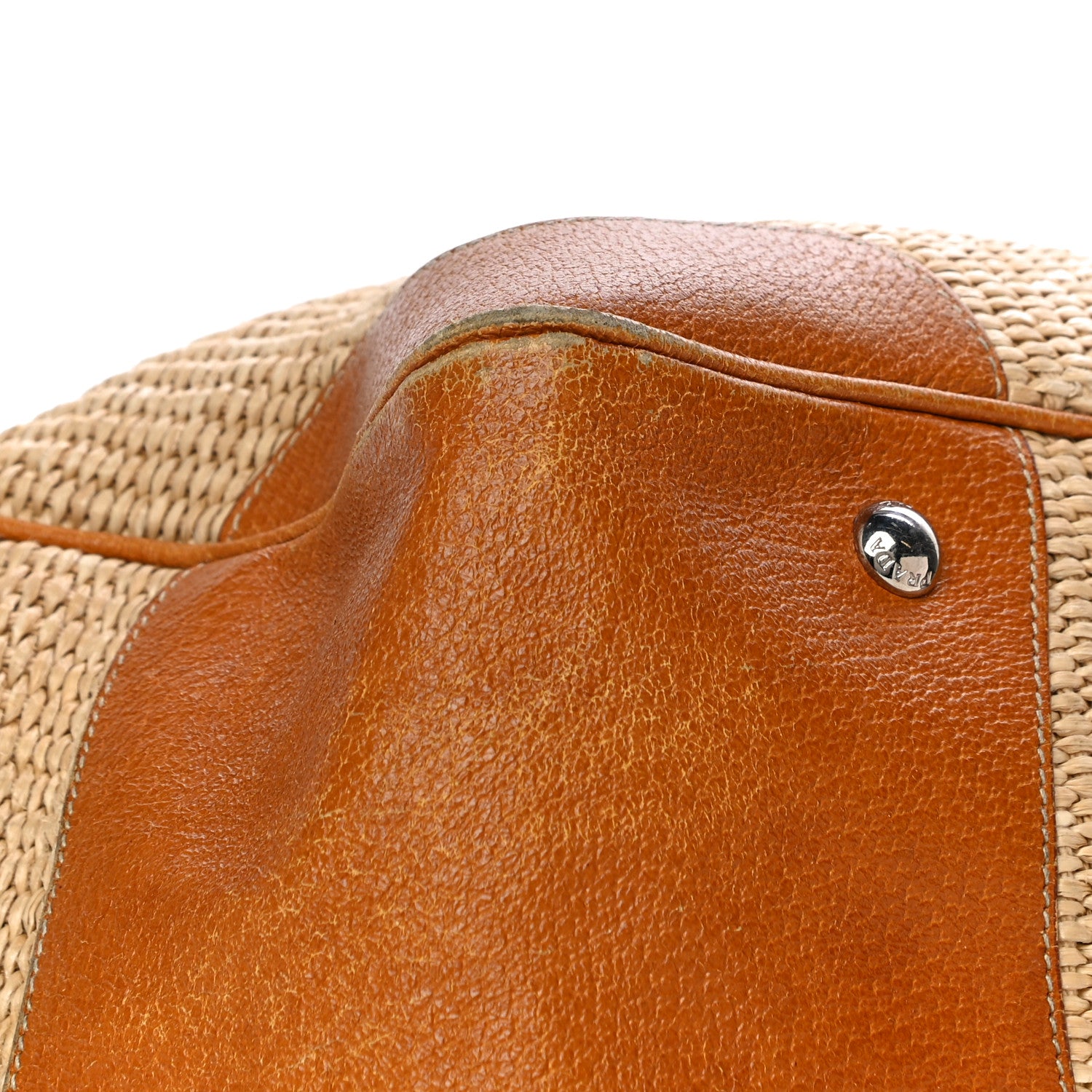 Prada Paglia Cinghiale Frame Bag Naturale Cuoio 10 of 18