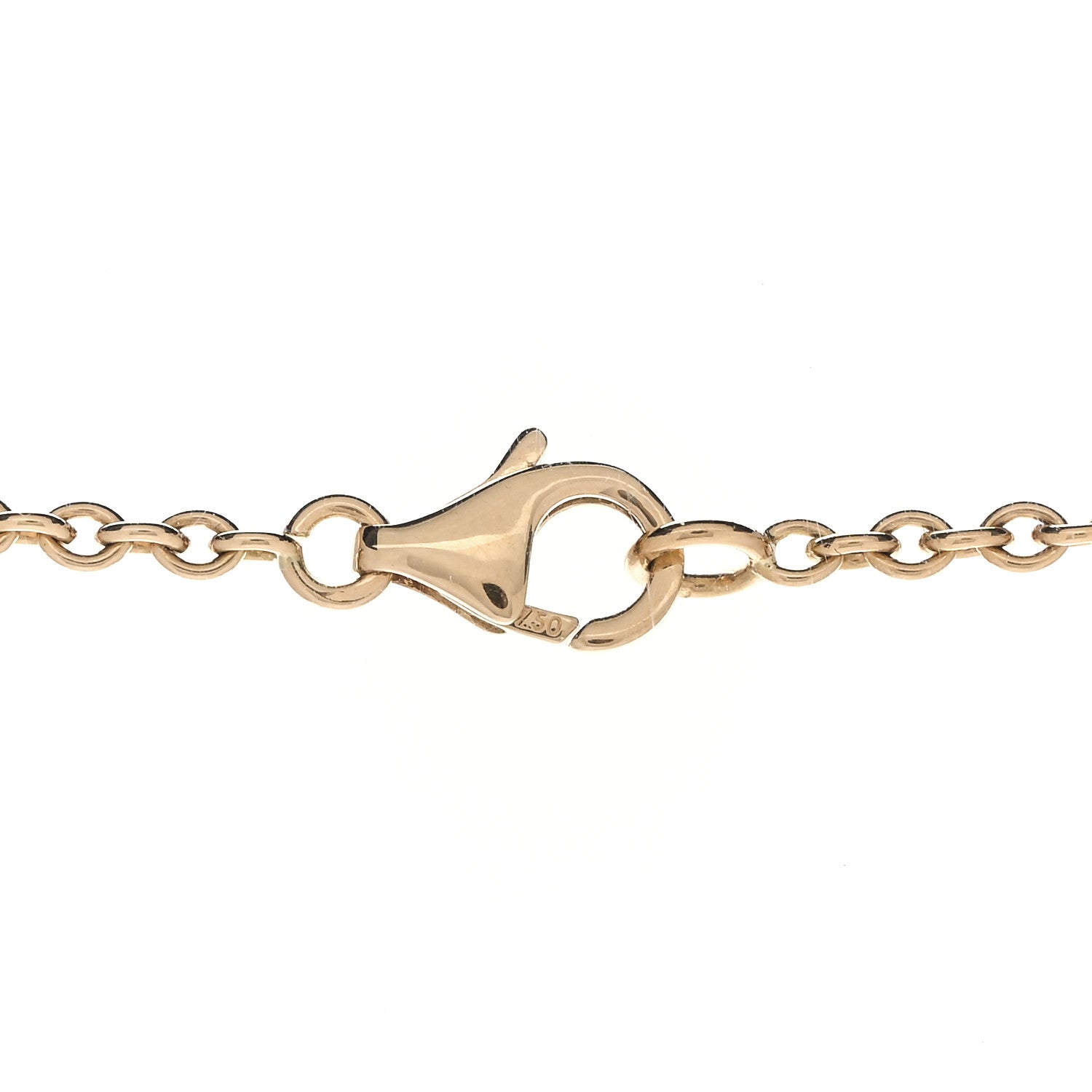 Van Cleef & Arpels 18K Yellow Gold Mother of Pearl Pure Alhambra Pendant Necklace 4 of 6