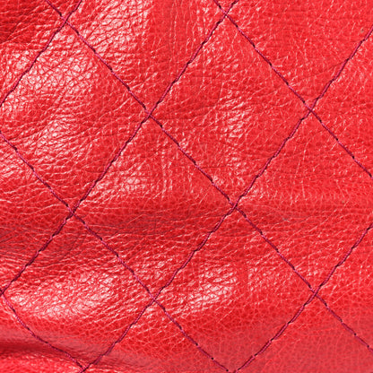 Chanel Glazed Calfskin Large On The Road Tote Red 14 of 16