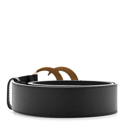 Gucci Calfskin Double G 40mm Belt 80 32 Black 2 of 4
