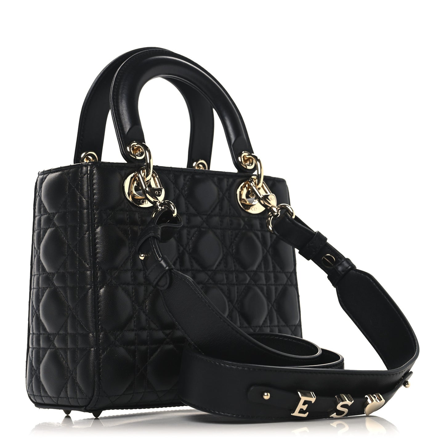 Lambskin Cannage Small My ABCDior Lady Dior Black