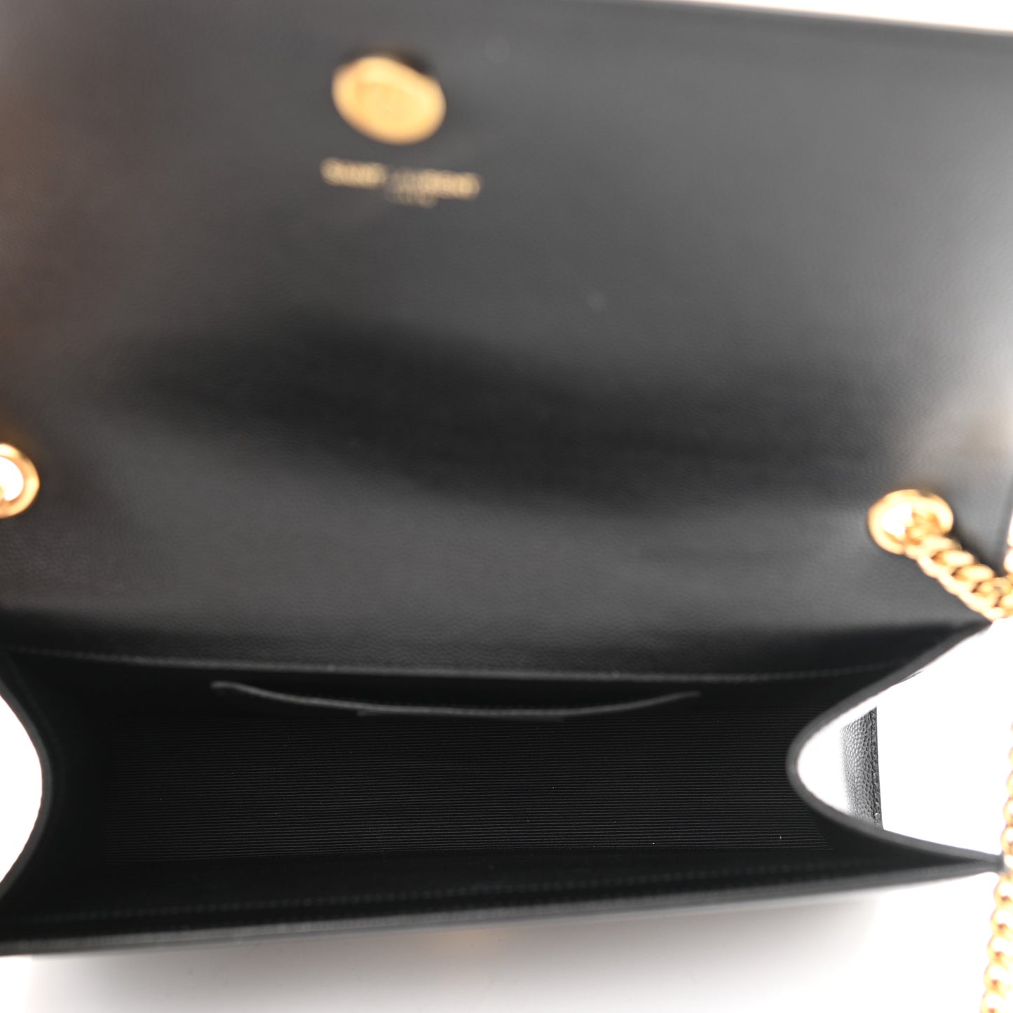 Grain De Poudre Medium Classic Monogram Kate Satchel Black