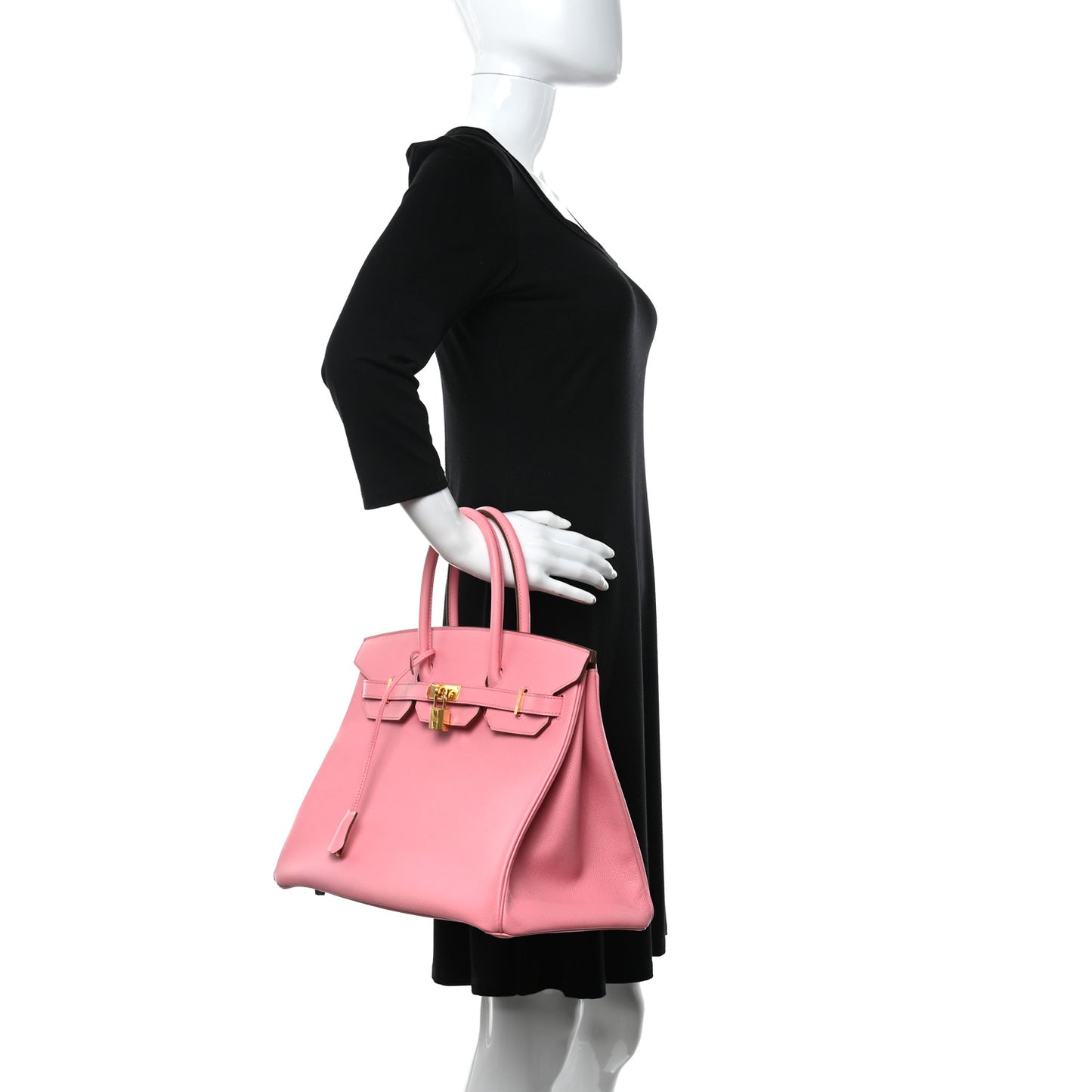 Epsom Horseshoe Birkin 35 Rose Confetti