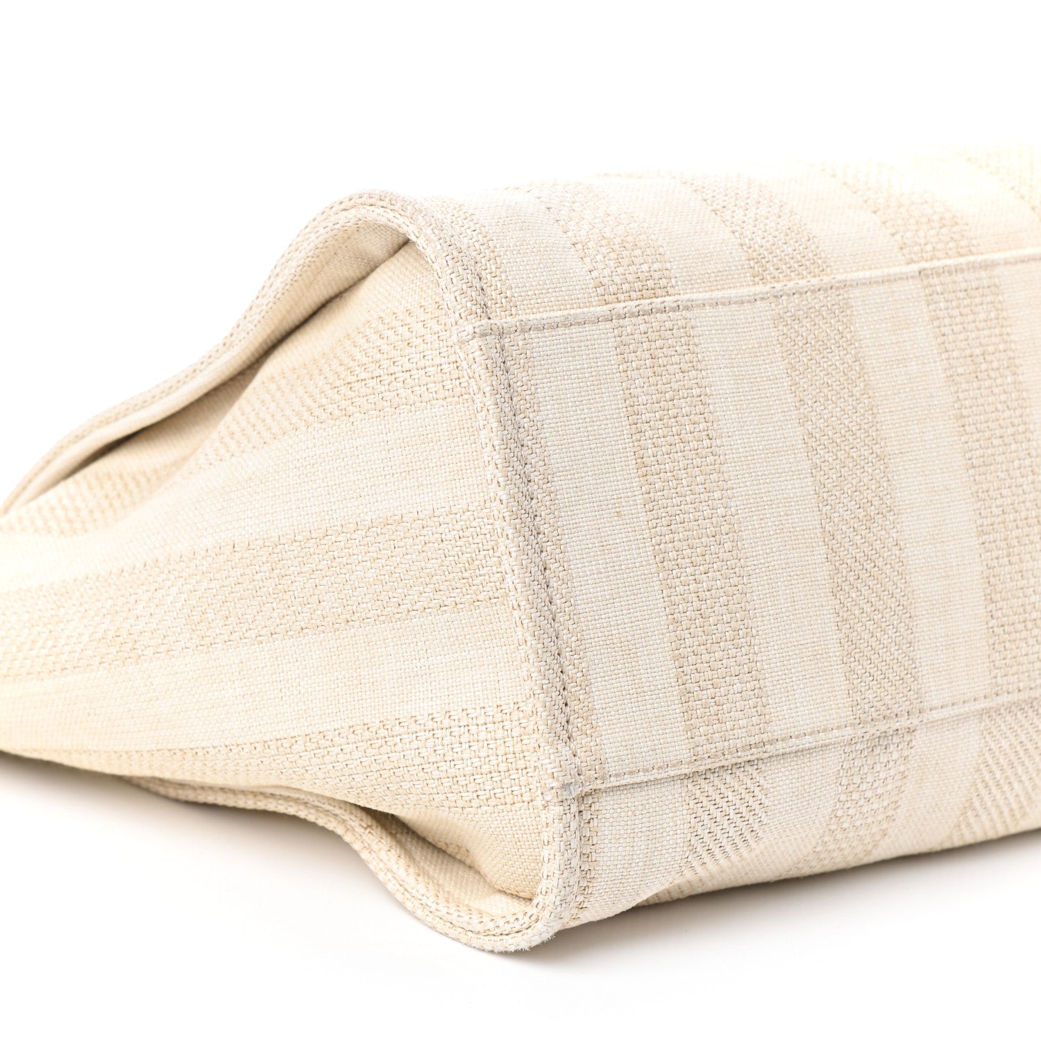 Chanel Mixed Fibers Striped Medium Deauville Tote Beige 9 of 10