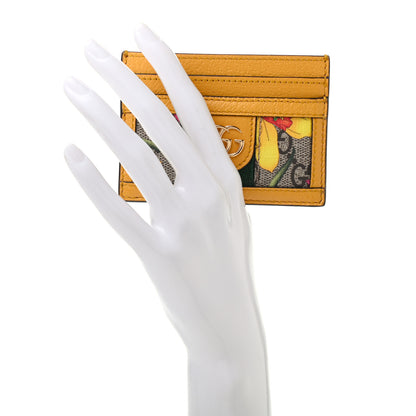 Gucci GG Supreme Monogram Flora Web Ophidia Card Holder Beige Multicolor Crop 2 of 6