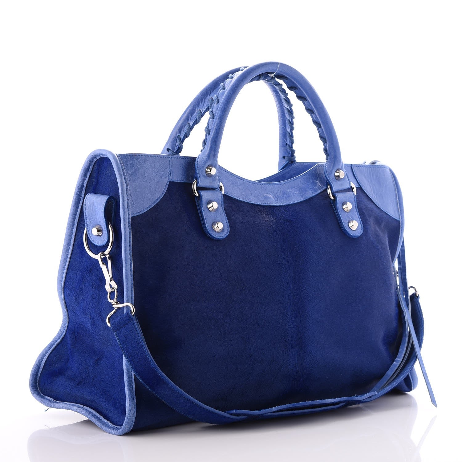 Balenciaga Chevre Pony Hair Classic Hardware City Bleuet 4 of 13