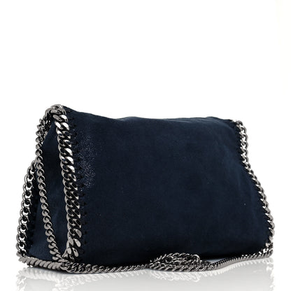 Stella McCartney Shaggy Deer Mini Falabella Fold Over Tote Navy 3 of 12