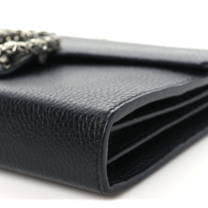 Gucci Calfskin Mini Dionysus Chain Wallet Black 10 of 10