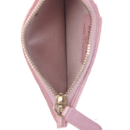 Chanel Iridescent Caviar Quilted Flap Zip Card Holder Pink 5 of 7