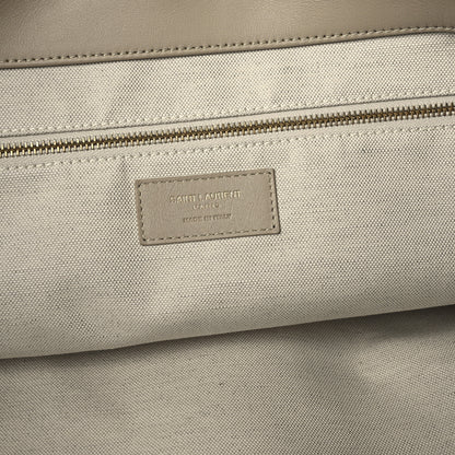 Saint Laurent Nubuck Suede Quilted Maxi Icare Shopping Tote Beige 7 of 11