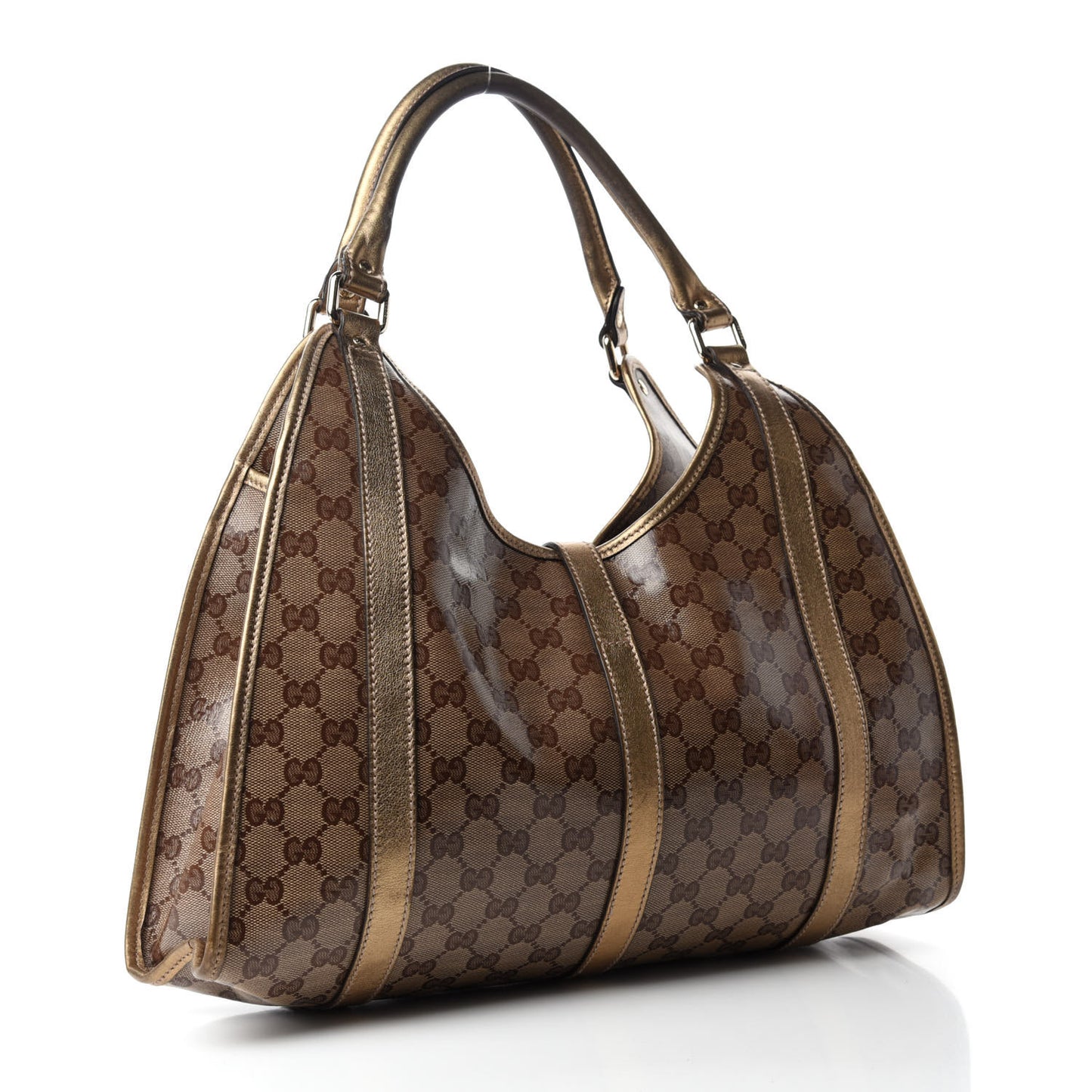 Crystal Monogram Medium Joy Shoulder Bag Bronze