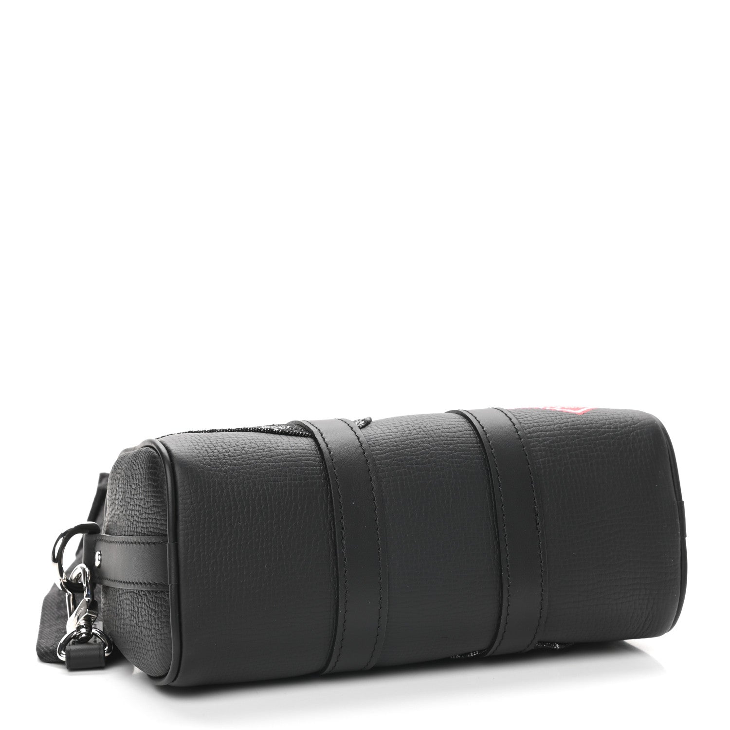 Louis Vuitton X NIGO Taurillon Monogram Denim Drip Keepall XS Black 4 of 8