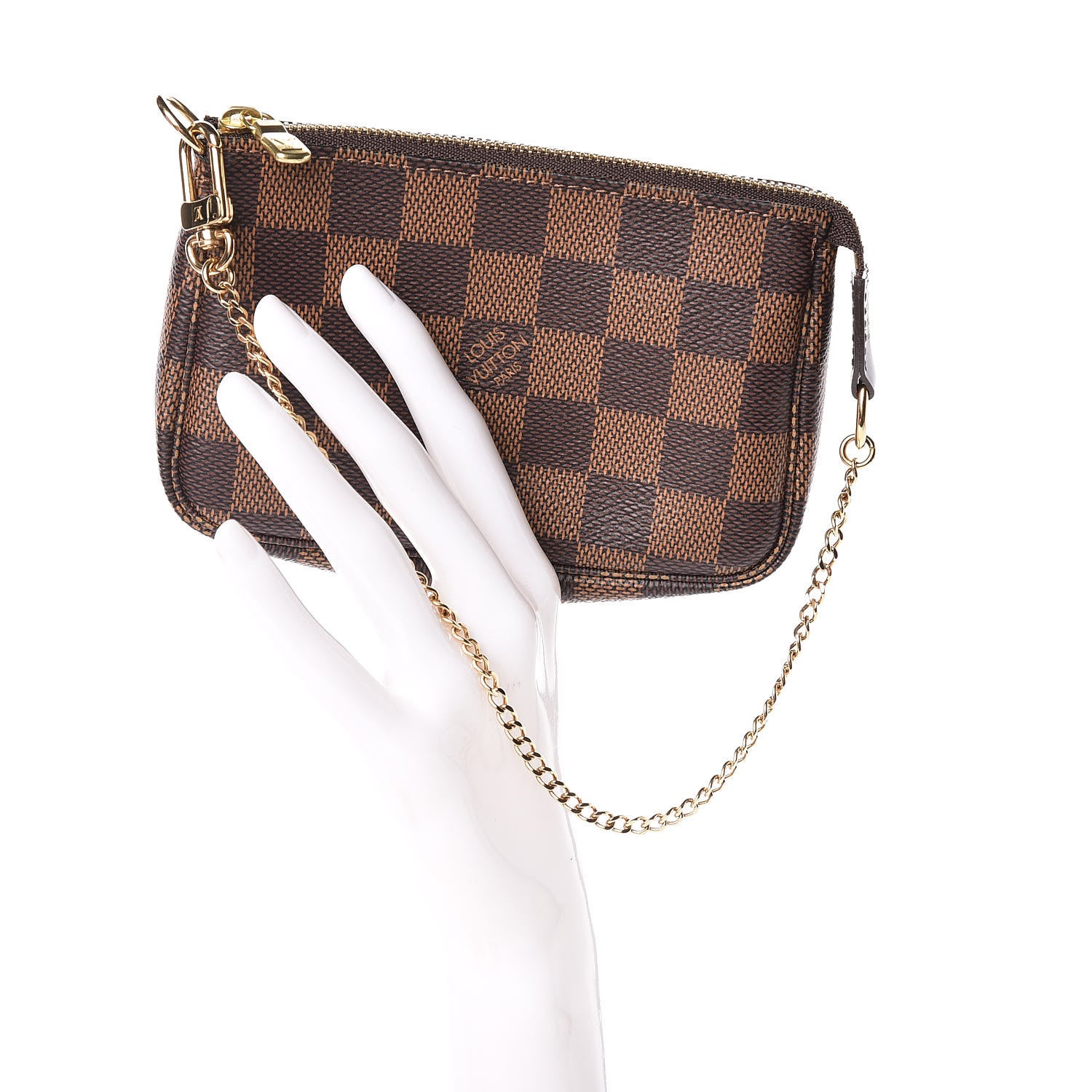 Louis Vuitton Damier Ebene Mini Pochette Accessories 2 of 8