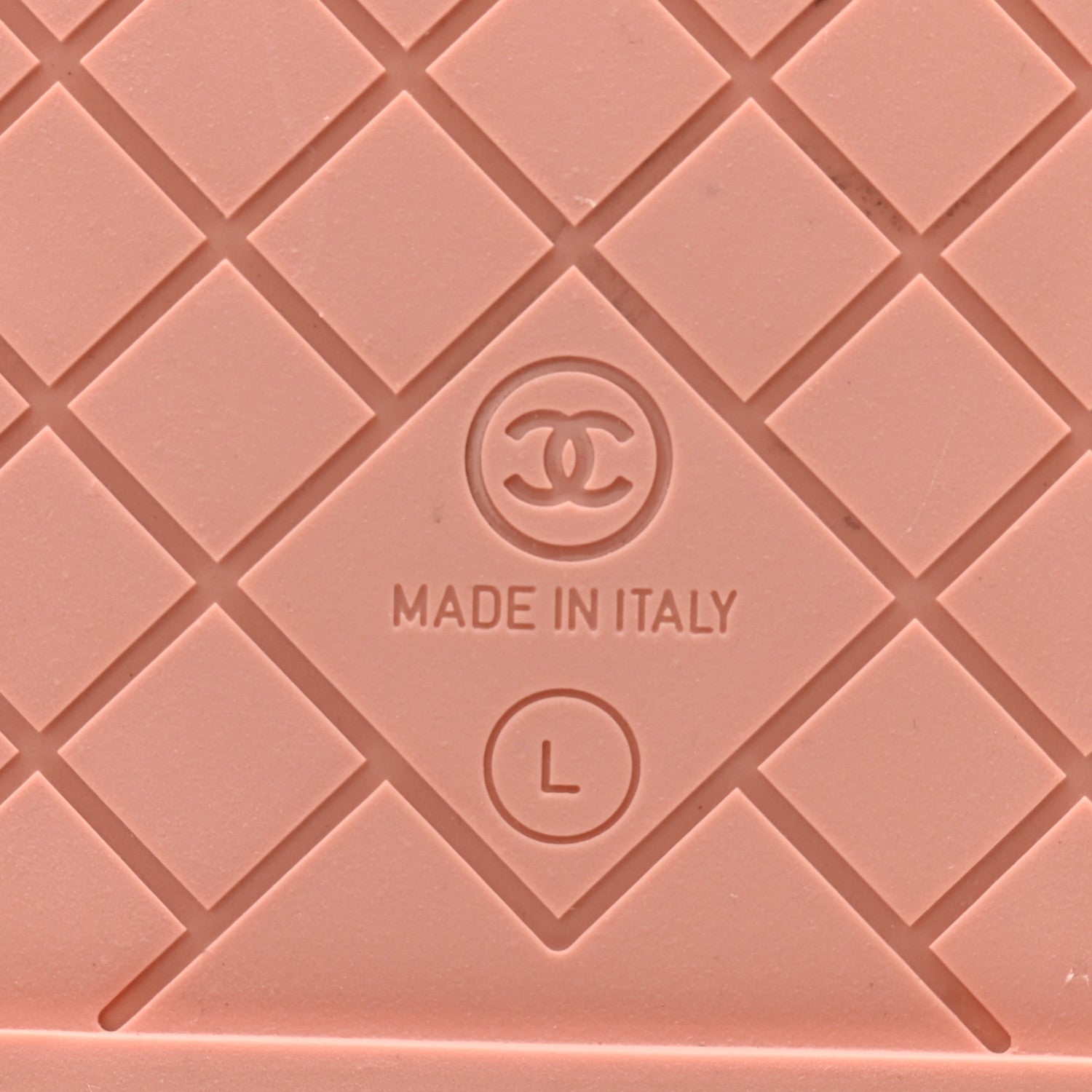 Chanel Lambskin CC Flat Mules L Light Pink 7 of 9