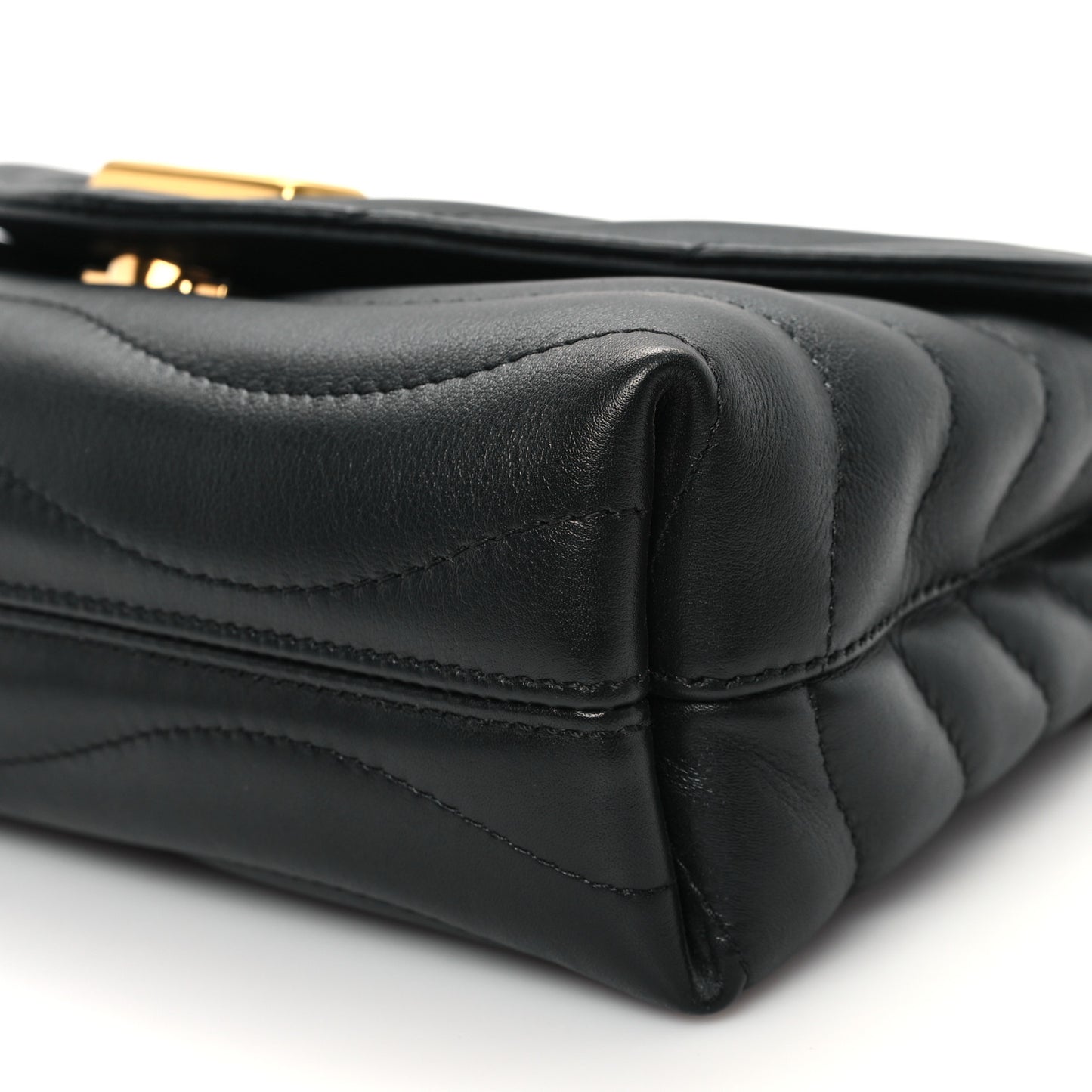 Calfskin LV New Wave Chain Bag Black