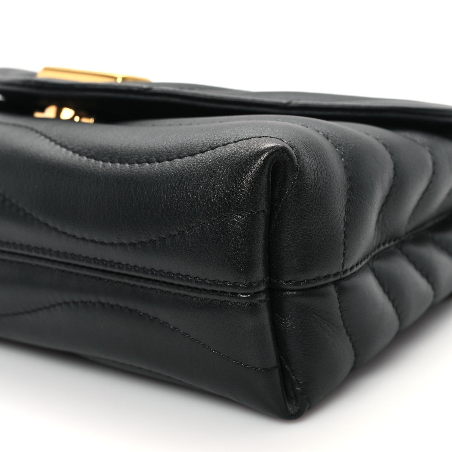 Louis Vuitton Calfskin LV New Wave Chain Bag Black 9 of 12