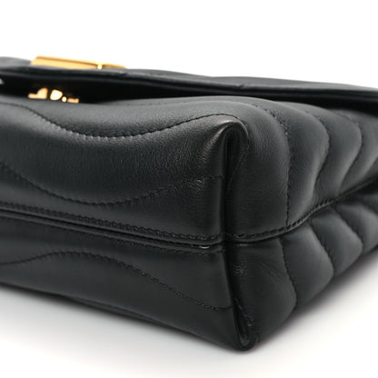 Louis Vuitton Calfskin LV New Wave Chain Bag Black 9 of 12