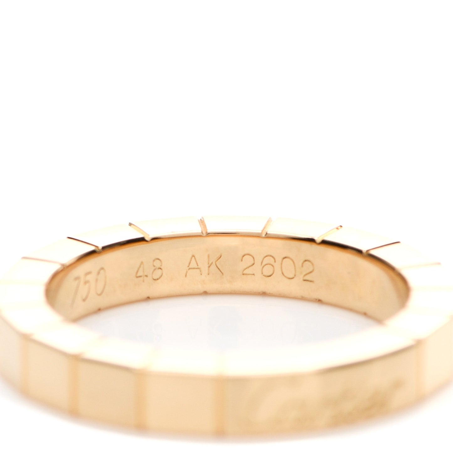 18K Yellow Gold Lanieres Ring 48 4.5