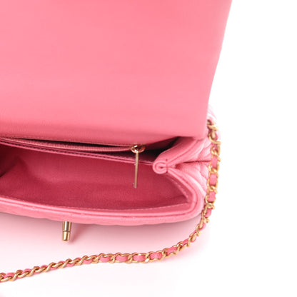 Chanel Caviar Quilted Mini Coco Handle Flap Dark Pink 5 of 11