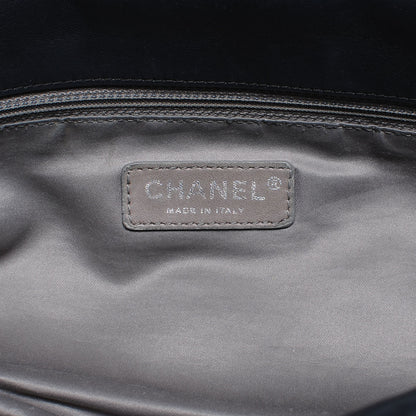 Chanel Lambskin Double Stitch Maxi Flap Navy 5 of 7