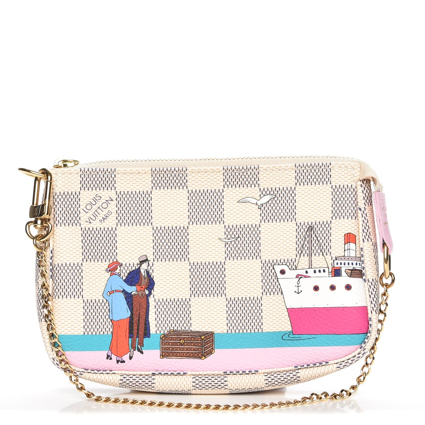 Damier Azur 2016 Christmas Animation Mini Pochette Accessories