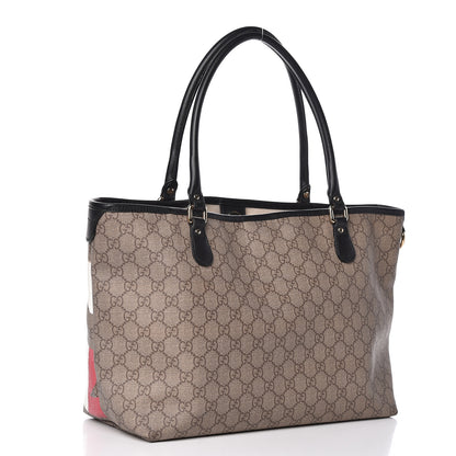 Gucci GG Plus Monogram Medium Italy Flag Unicef Tote Green 3 of 17