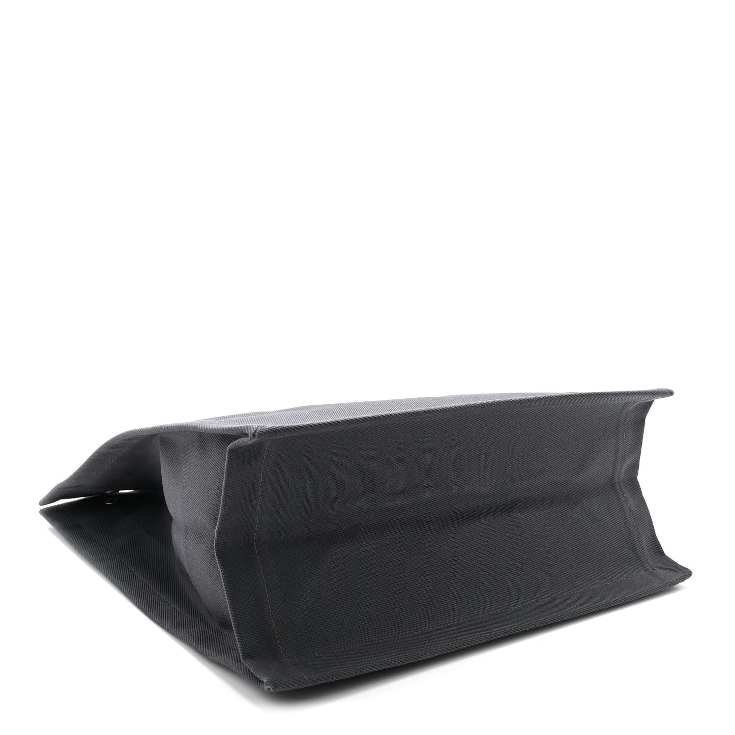 Linen Calfskin Rive Gauche North South Tote Grey
