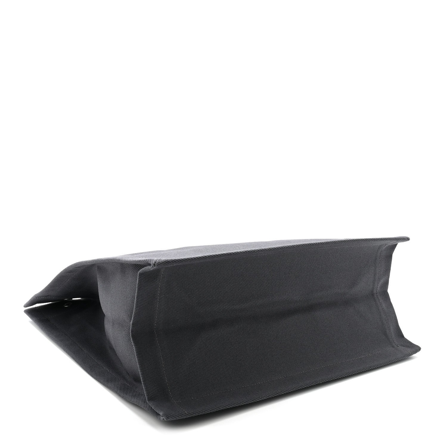 Saint Laurent Linen Calfskin Rive Gauche North South Tote Grey 4 of 10