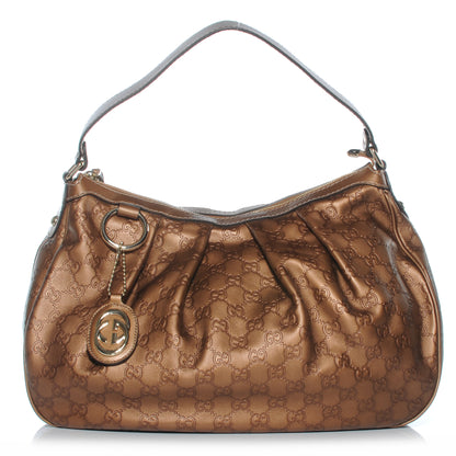 Gucci Guccissima Medium Sukey Hobo Bronze 1 of 7