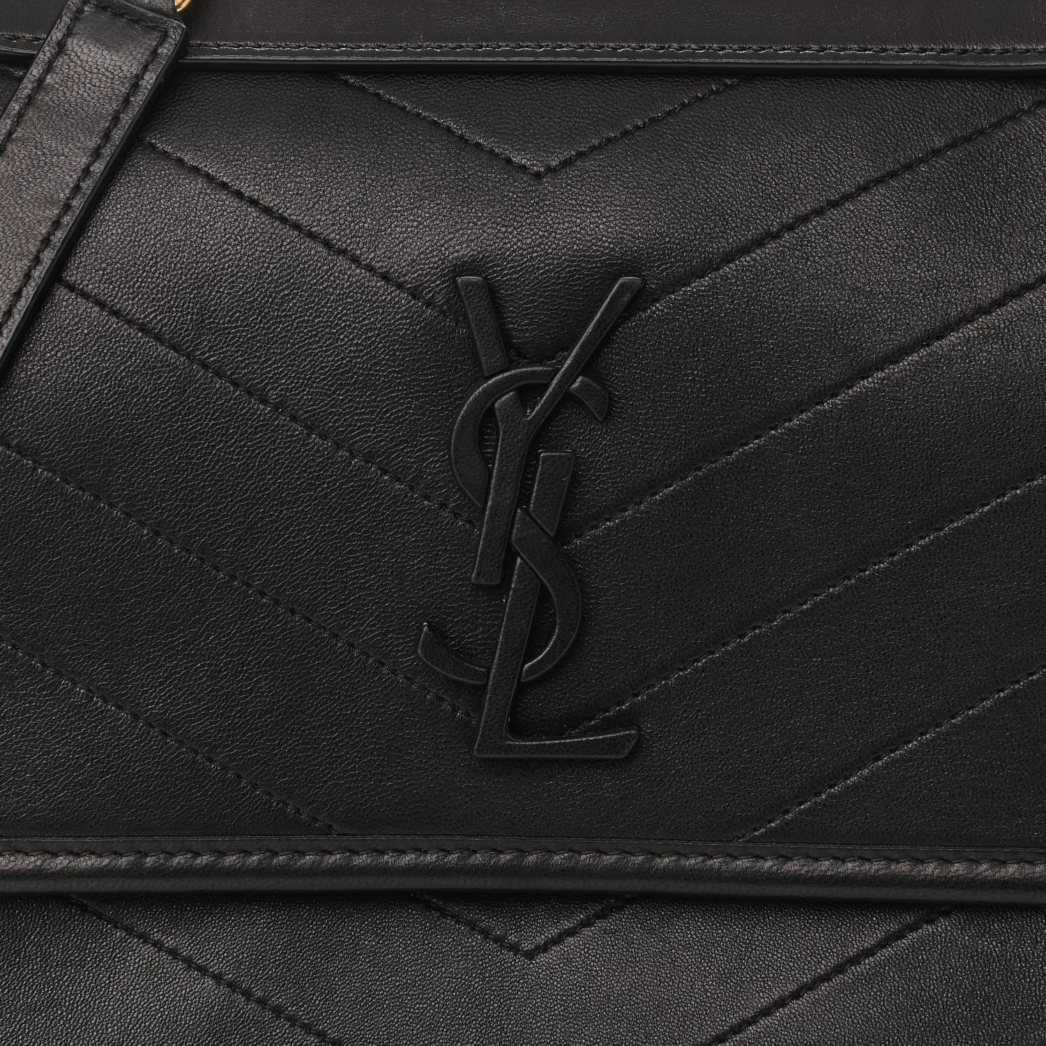 Saint Laurent Lambskin Matelasse Monogram Medium Niki Chain Satchel Black 7 of 10