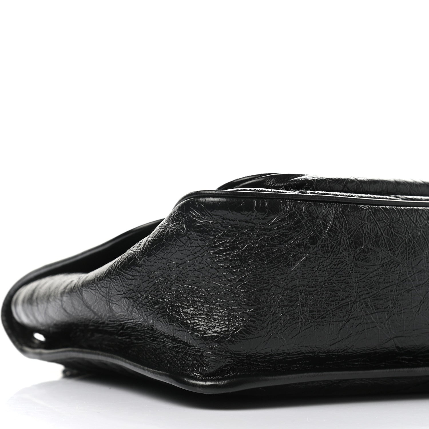 Saint Laurent Crinkled Calfskin Matelasse Monogram Medium Niki Chain Satchel Black 8 of 9