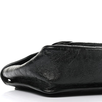 Saint Laurent Crinkled Calfskin Matelasse Monogram Medium Niki Chain Satchel Black 8 of 9