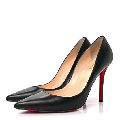 Christian Louboutin Kid Apostrophy 100 Pumps 38.5 Black 3 of 8