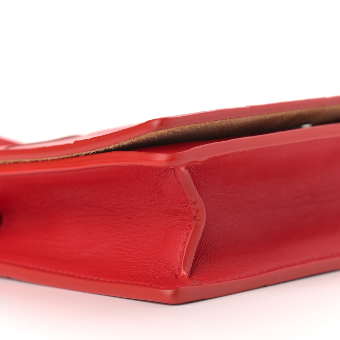 Lambskin Maxi Intrecciato Mini Cassette Crossbody Bag Bright Red