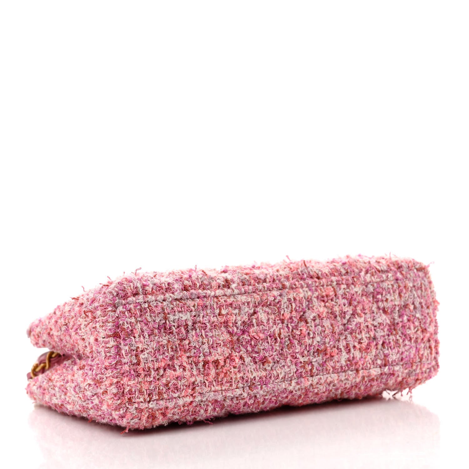 Chanel Tweed Quilted Nano Kelly Shopper Pink 4 of 13