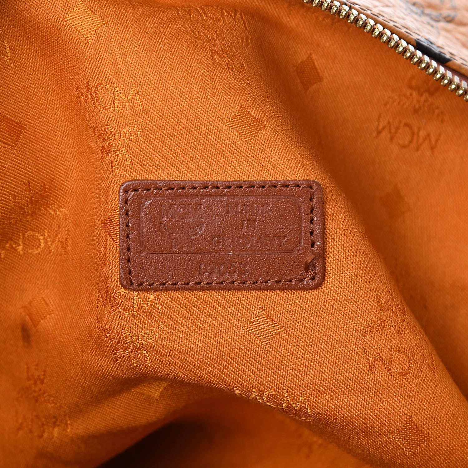 MCM Visetos Boston Weekender Bag Cognac 6 of 22
