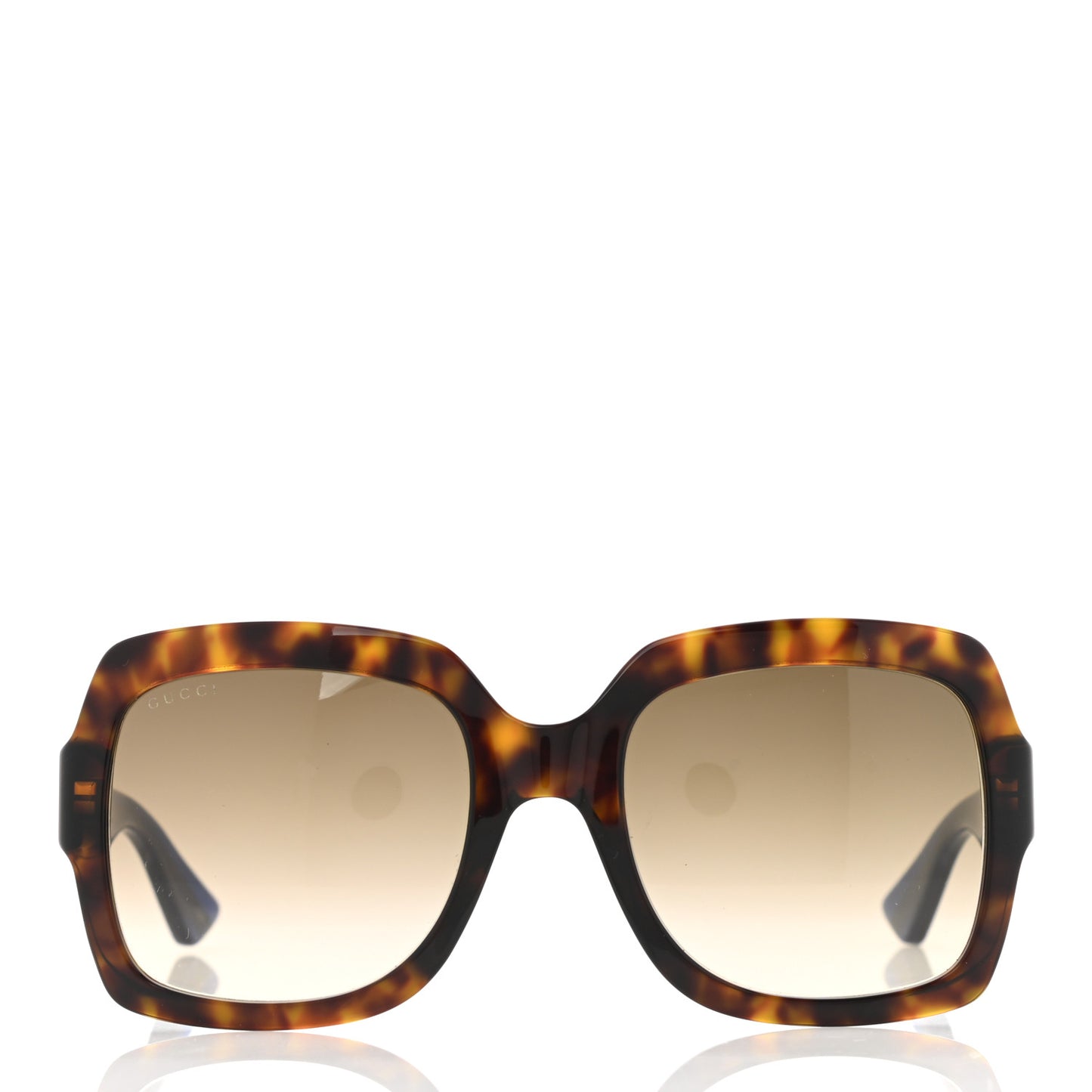 Oversize Square Web GG 0036S Sunglasses Tortoise
