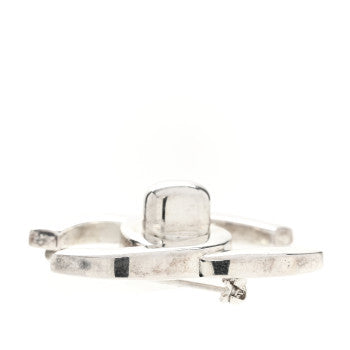 CC Turnlock Brooch Silver