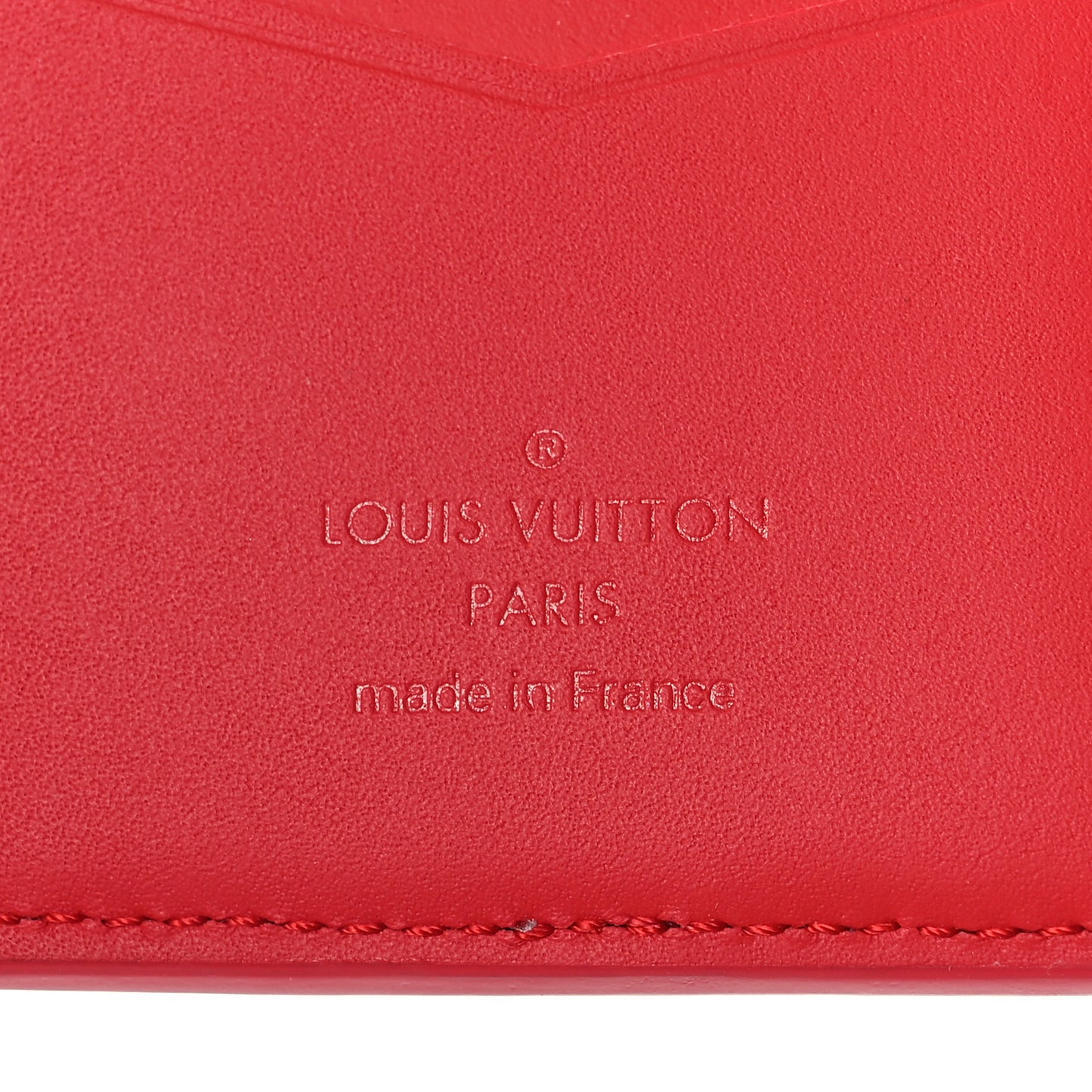 Damier Pocket Organizer Red White Blue Yellow