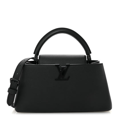 Louis Vuitton Taurillon Capucines East West MM Matte Black 1 of 10