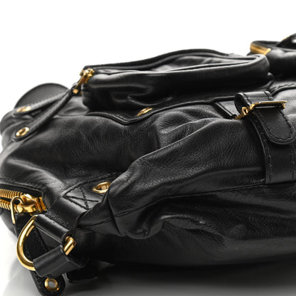 Gucci Calfskin Medium Darwin Convertible Backpack Black 9 of 10