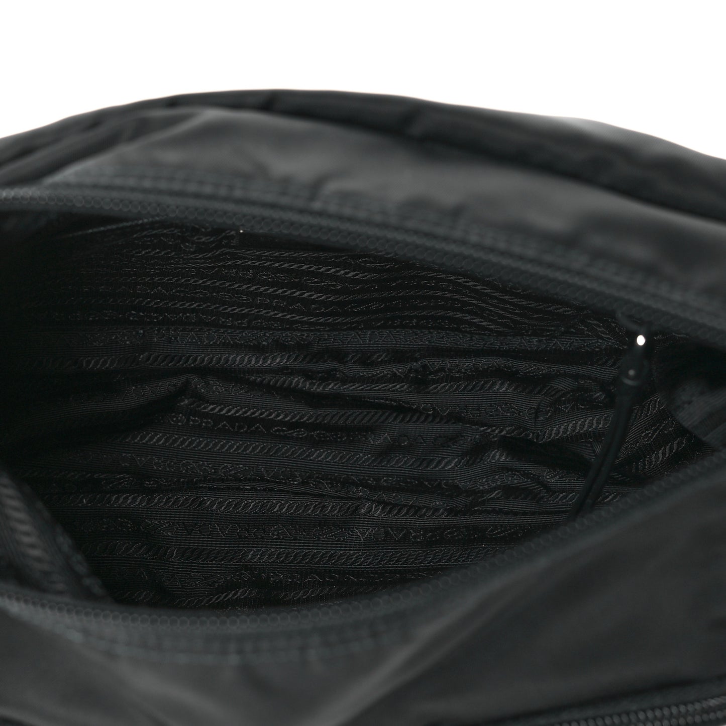 Nylon New Vela Studded Messenger Bag Black