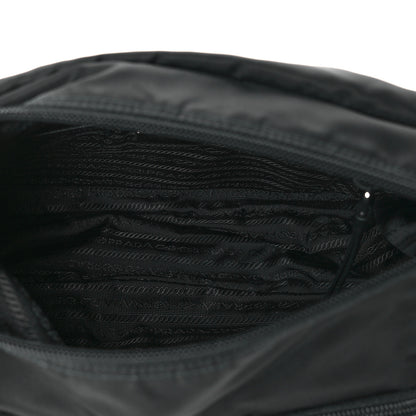 Prada Nylon New Vela Studded Messenger Bag Black 5 of 9
