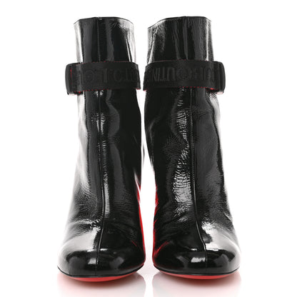 Christian Louboutin Patent Vogue Plexi Telesiege 85 Ankle Boots 38.5 Black Loubi Transparent 3 of 10